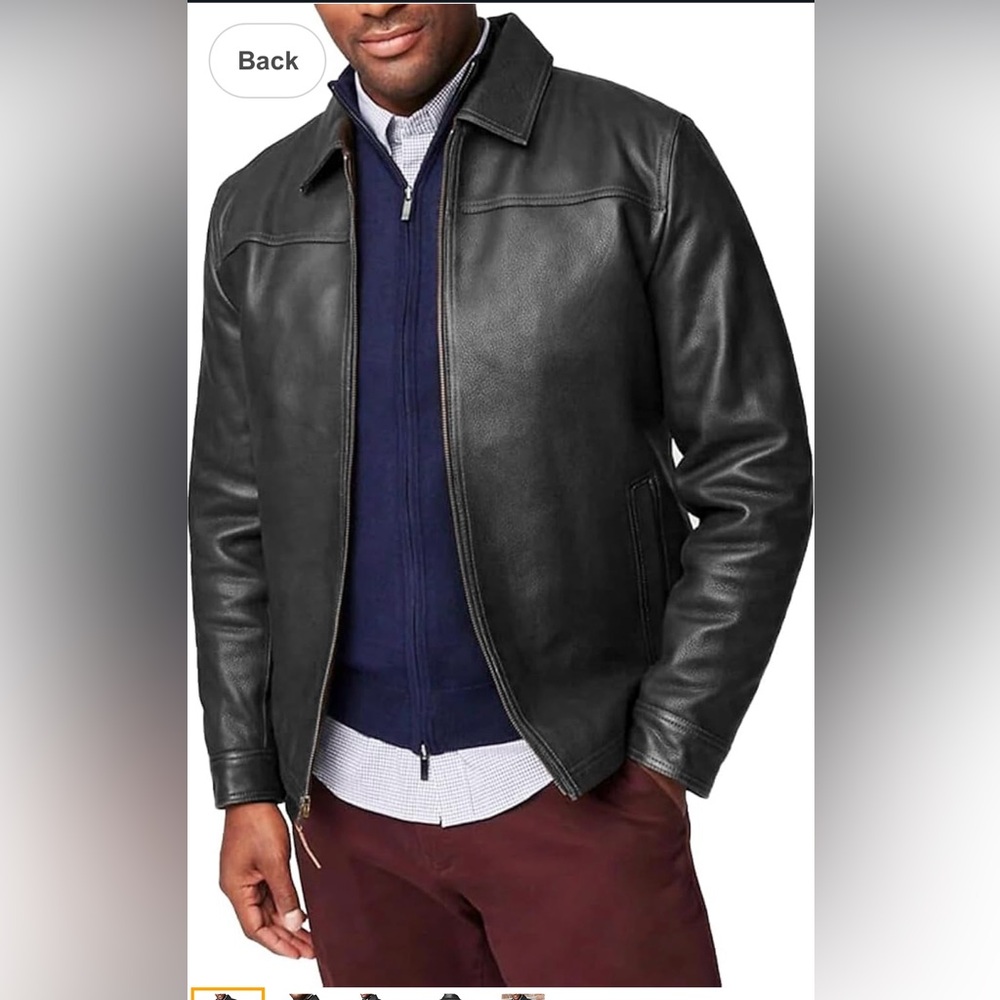 ISAAC & DAVID CHICAGO LEATHER JAQUET r: Black Lambskin Jacket